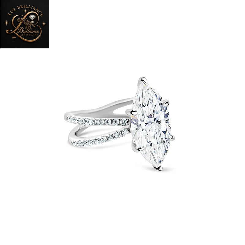 14k Yellow Gold Marquise Cut Diamond Engagement Ring | Wedding  Anniversary Gift Ring For Her