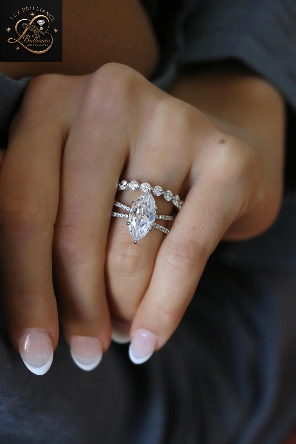 14k Yellow Gold Marquise Cut Diamond Engagement Ring | Wedding  Anniversary Gift Ring For Her
