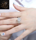 Princess Cut Diamond Engagement Ring | Micro-Pave Diamond Solitaire Ring