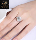 Full Eternity Oval Diamond Engagement Ring | 18K Elongate Diamond Halo Ring
