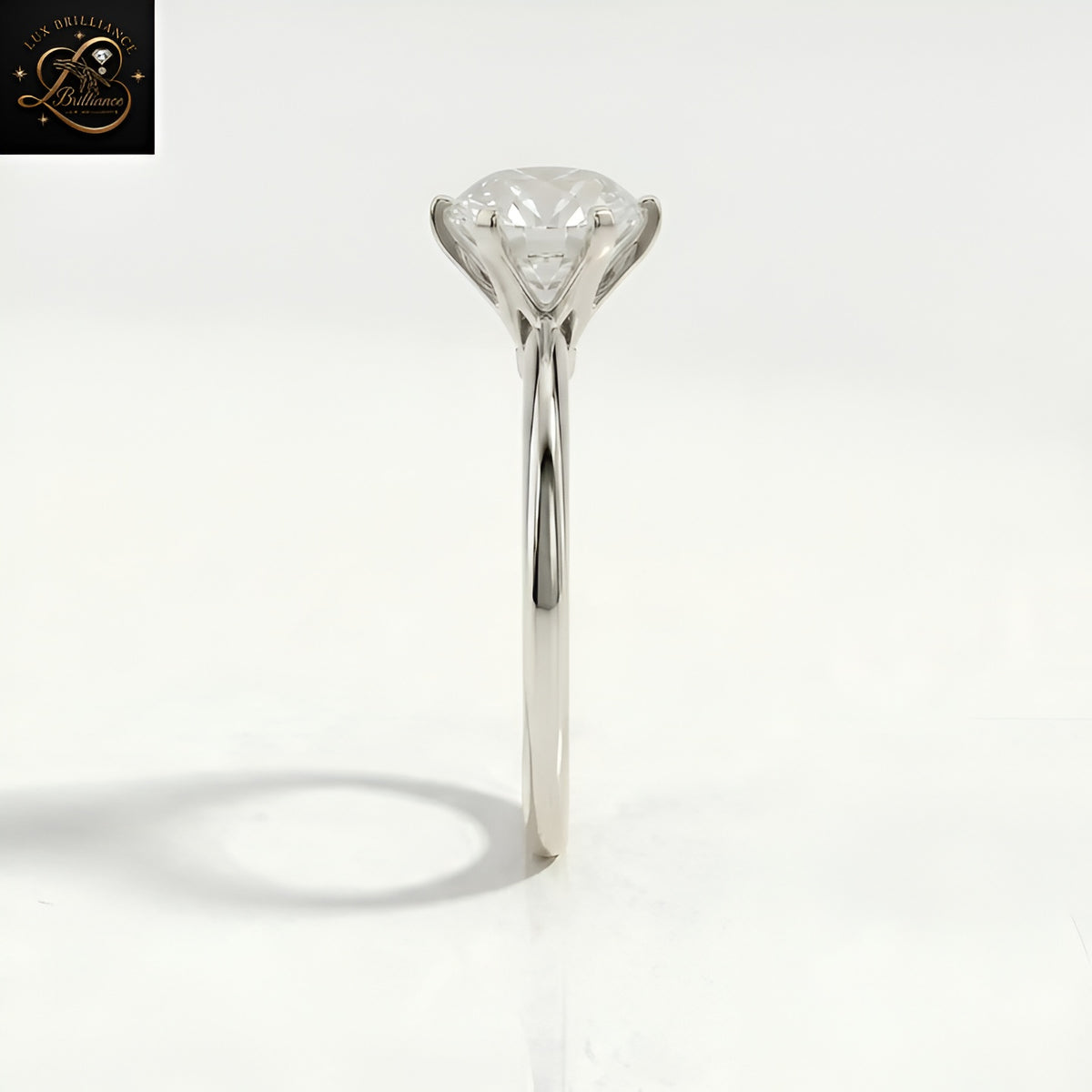 6-Prong Round Solitaire Engagement Ring | Brilliant Lab Diamond Wedding Ring | Gift For Her