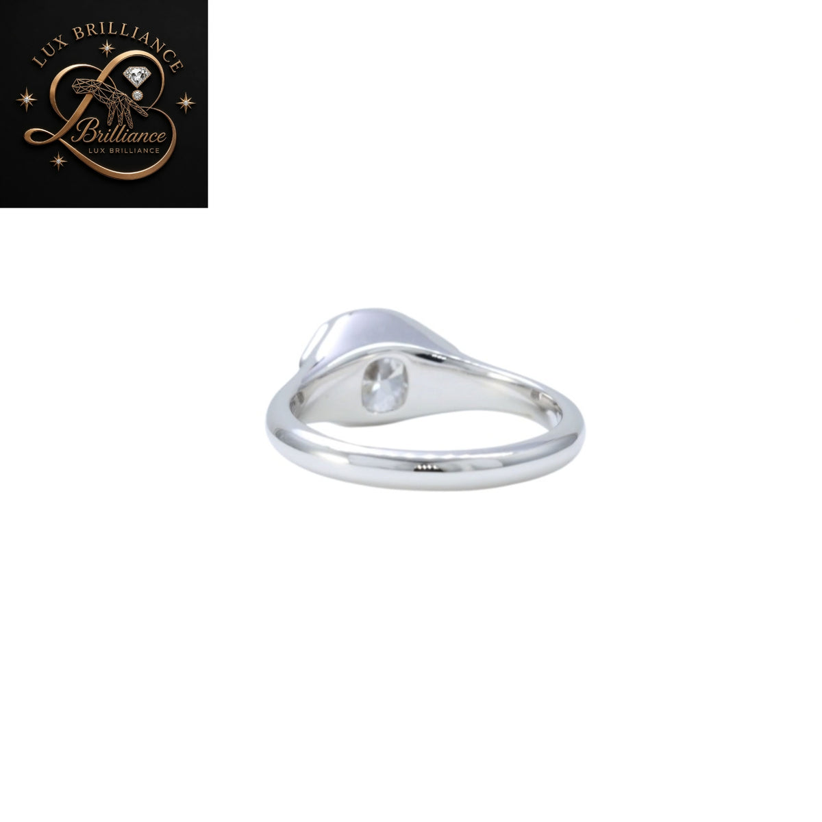 Three-Stone Cushion Cut Diamond Ring with Trapezoid Accents in Full Bezel Setting | Gift for Her