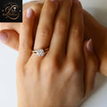 Round Diamond Solitaire Engagement Ring | 14k Split Shank Ring | Gift For Ring