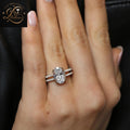 Oval Diamond Split Band Engagement Ring | Trendy Split Shank Solitaire Gold Ring | Gift For Her